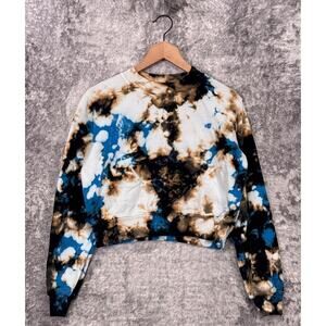 Cotton Citizen Sweatshirt XS Womens Tie Dye Long Sleeve Cropped Pullover